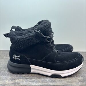 KURU Atom Lumi Women's 10 Boots Black White Outdoor Waterproof Winter Shoes